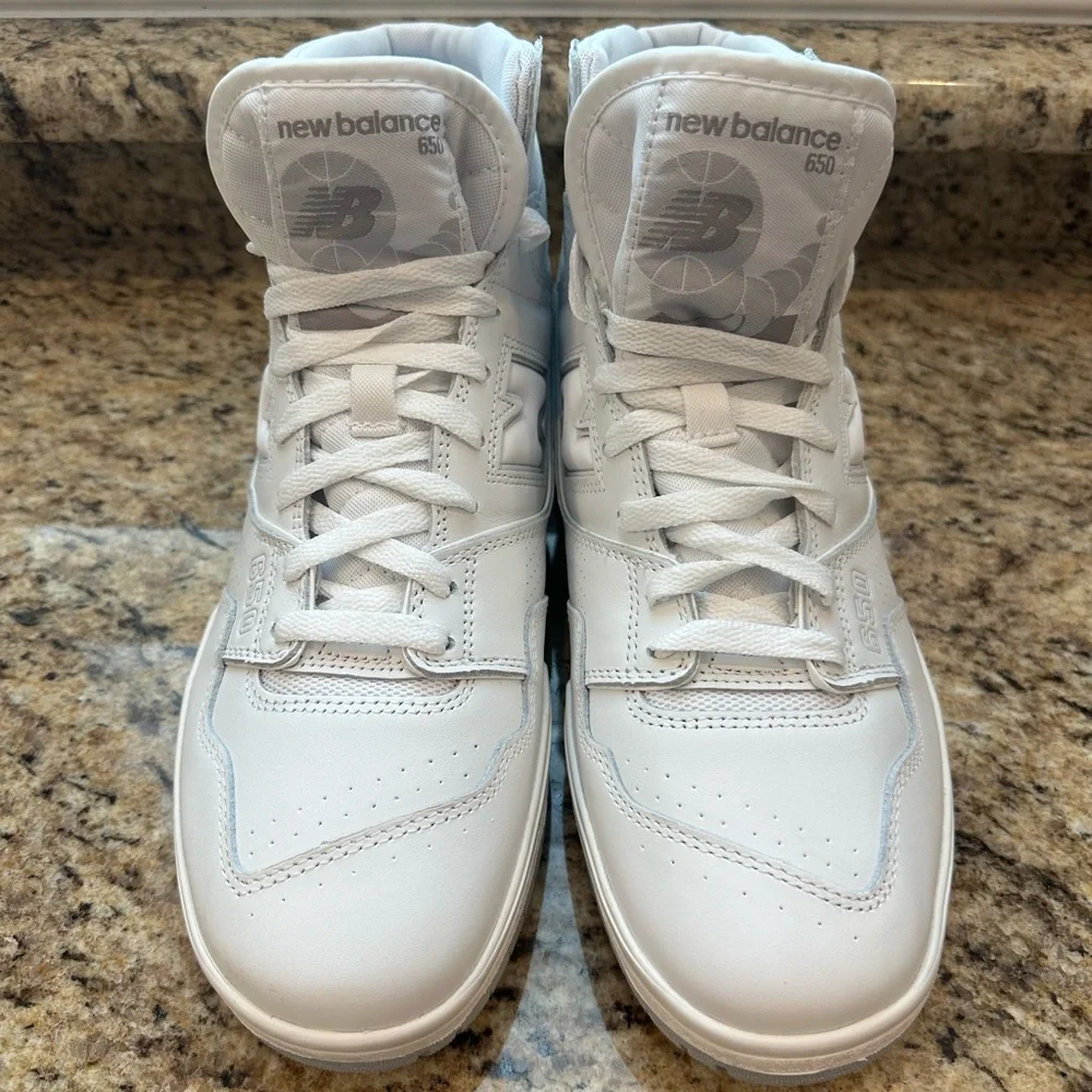NWOT New Balance 650R High Top Sneakers | White | Men’s Size 12